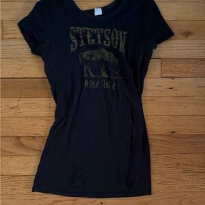 Stetson Black and Gold Wild West T-Shirt